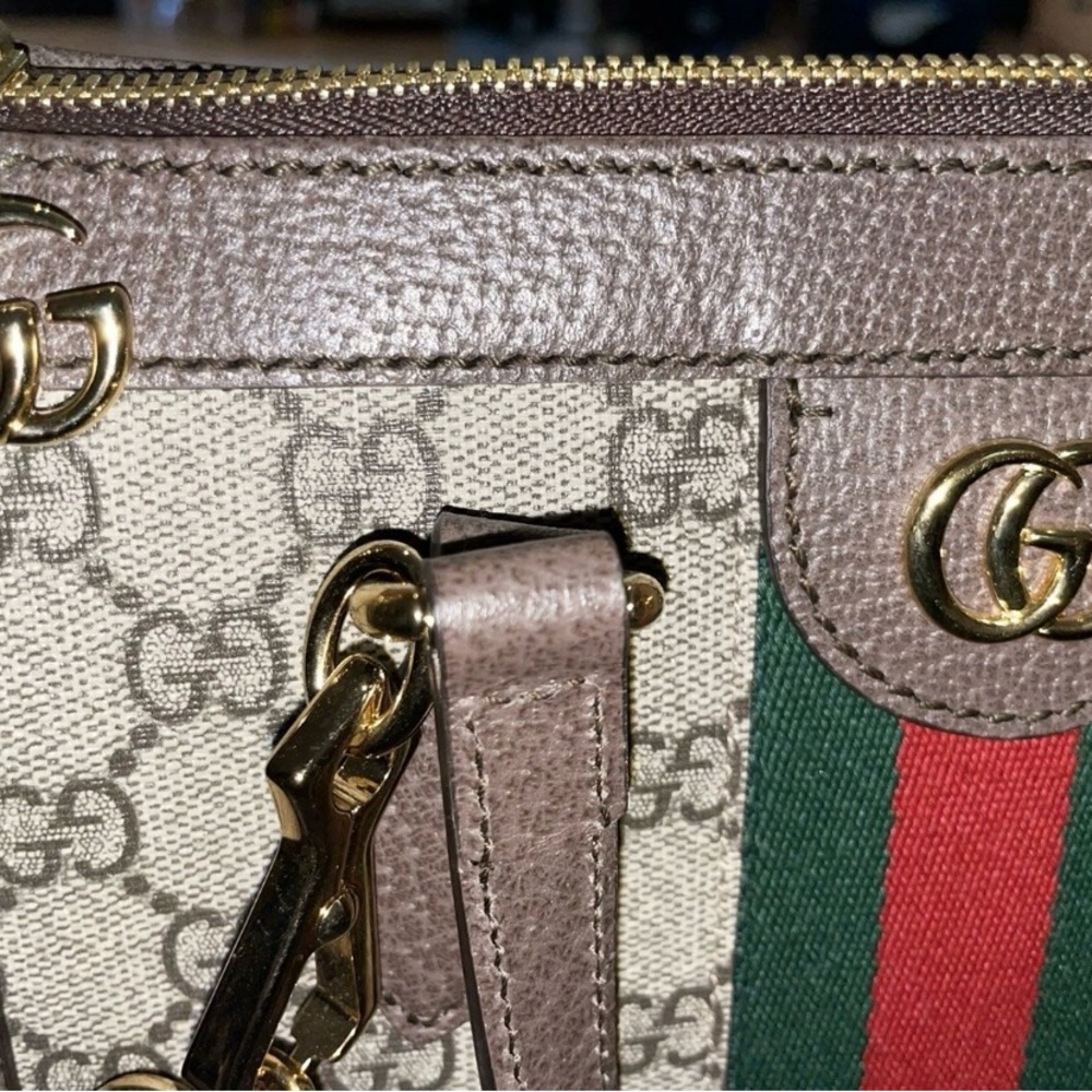 OPHIDIA GG SMALL TOTE BAG - Picture 3 of 5